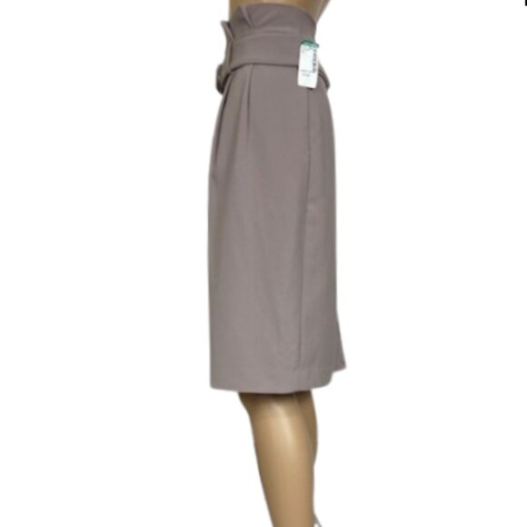 Contemporaine Pleated Midi Skirt with Belt - Picture 4 of 9